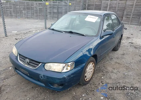 2002 Toyota Corolla Le из США, поврежденный, VIN 2T1BR12E82C545451